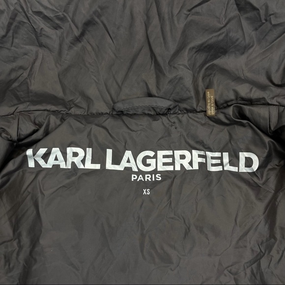 Karl Lagerfeld Paris Packable Down Jacket Brown XS - Picture 9 of 15